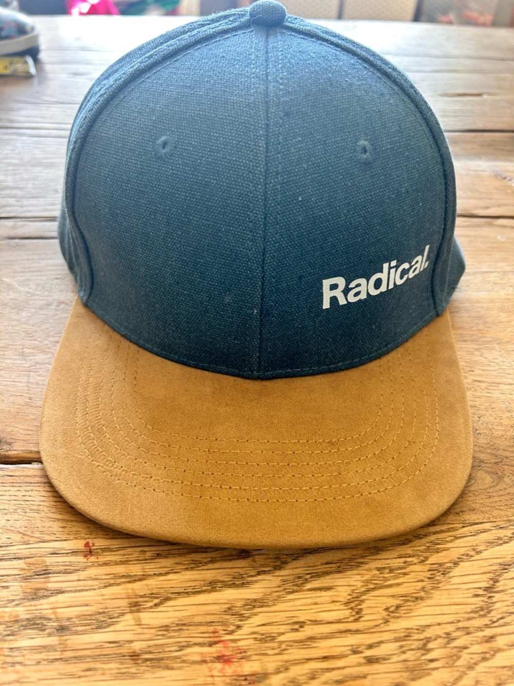 Radical Blue and Tan Two-Tone Cap one size
